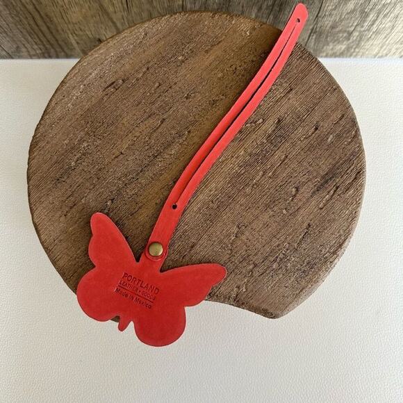 SHERBET Portland Leather Butterfly Charm FAST SHIP Monarca Tassel - Picture 5 of 6